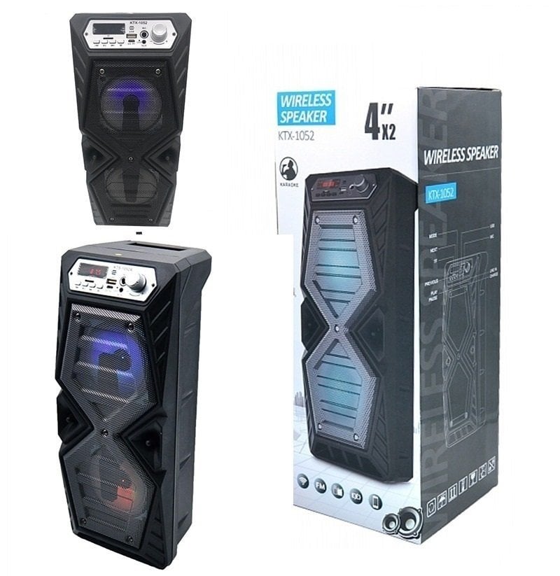 KTX-1052 Usb Ve Kart Girişli Şarjlı Bluetooth Hoparlör