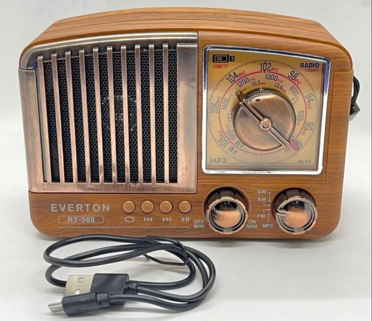 Everton RT-360 Bluetooth Usb/Sd/Aux/Fm Nostalji Radyo