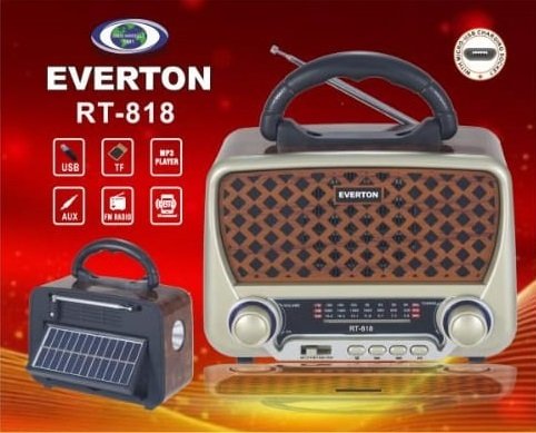 Everton RT-818 Güneş Enerjili Nostaljik Radyo