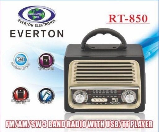Everton RT-850 Bluetooth'lu Şarjlı Radyo