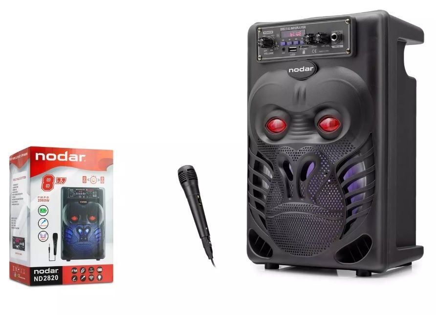 Nodar ND-2820 Radyolu Taşınabilir Bluetooth Hoparlör 8''