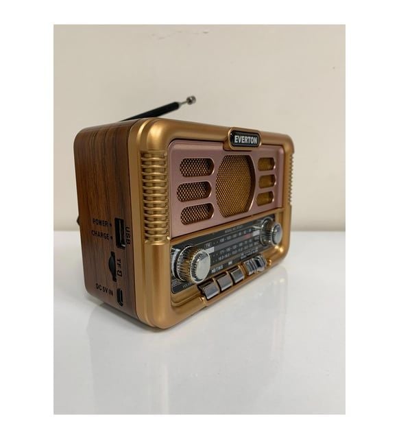 Everton RT-671 Güneş Enerjili Bluetooth Usb/Sd/Aux/Fm Nostalji Radyo