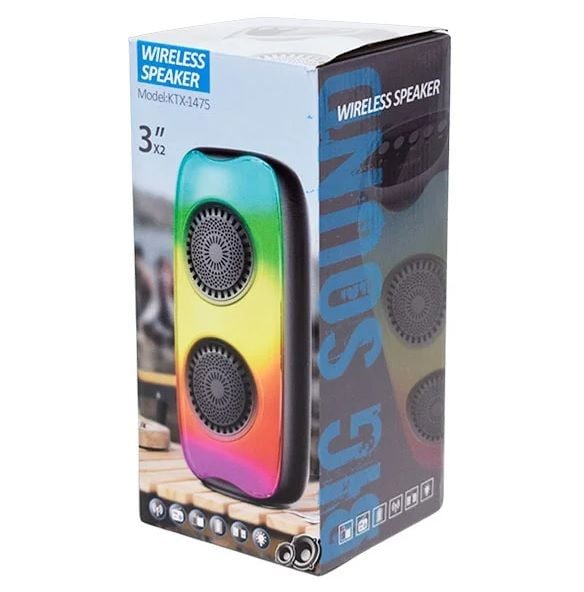 KTX-1475 Radyolu Kablosuz Bluetooth Hoparlör 2x3''