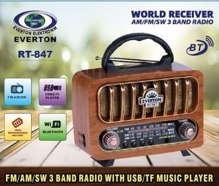 Everton RT-847 Bluetooth Usb/Sd/Aux/Fm Nostalji Radyo