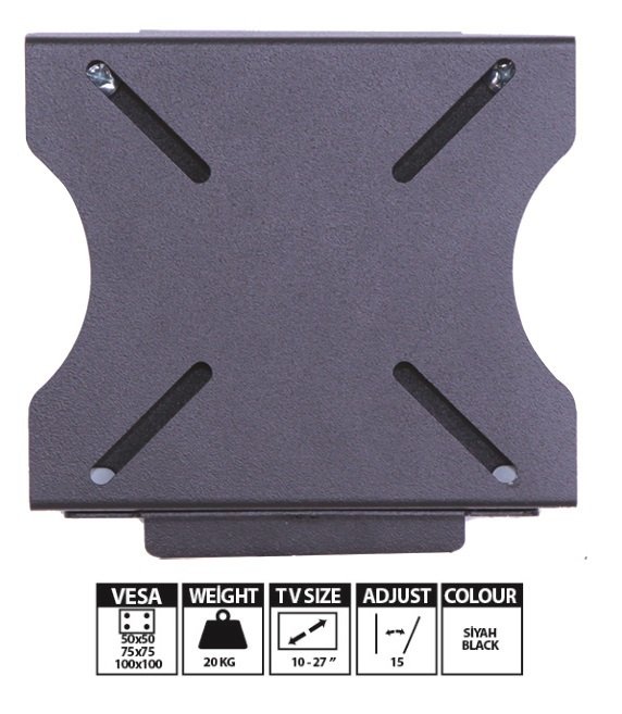 Vontech VT-1027 10'' - 27'' LCD/LED/TV Askı Aparatı