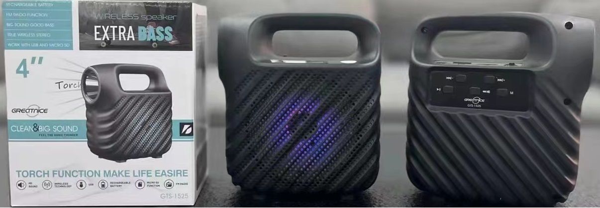 GTS-1525 El Fenerli Radyolu Bluetooth Hoparlör 4''