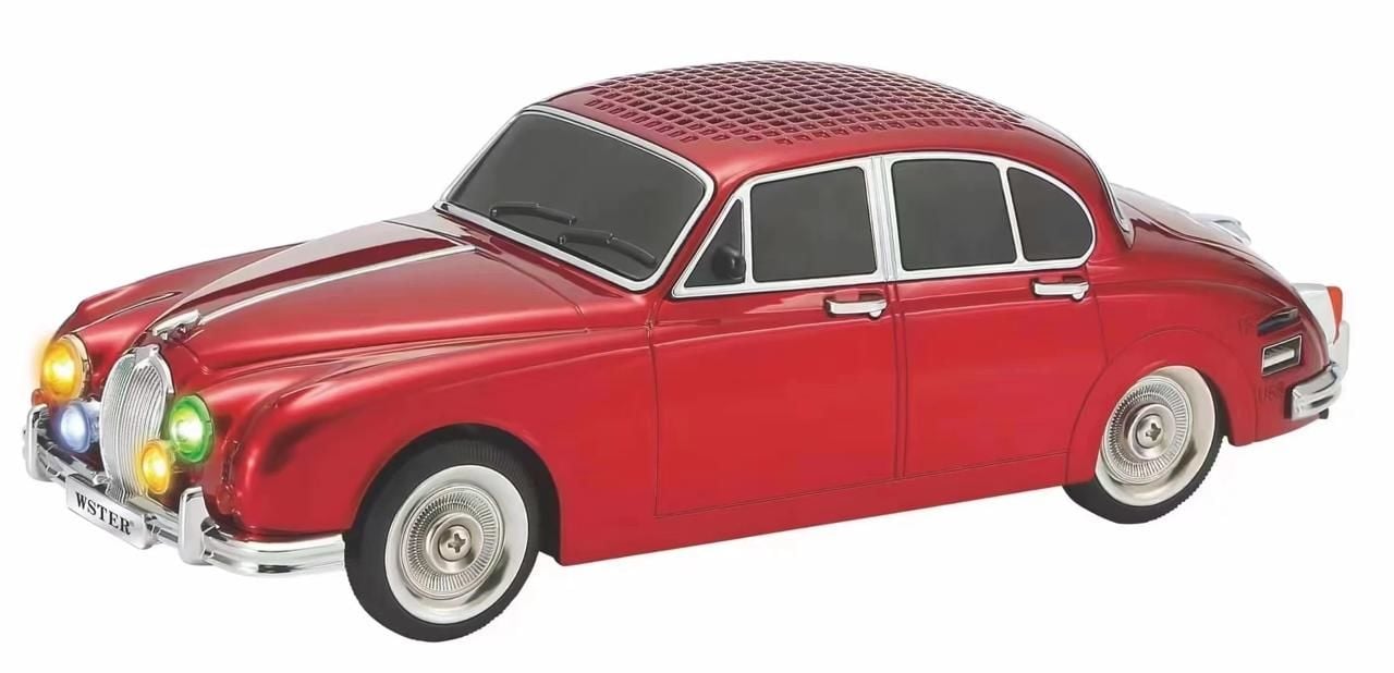 Torima WS-596 Araba Görünümlü Kablosuz Bluetooth Hoparlör Kırmızı