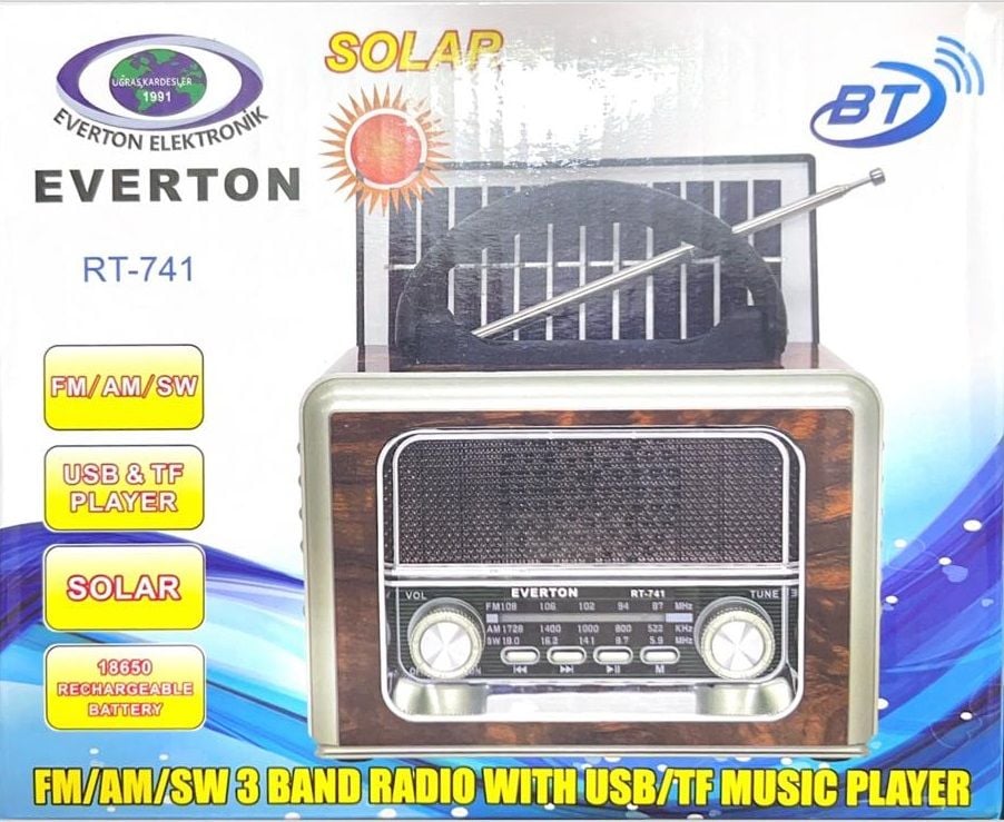 Everton RT-741 Bluetooth Usb/Sd/Aux/Fm Nostalji Radyo