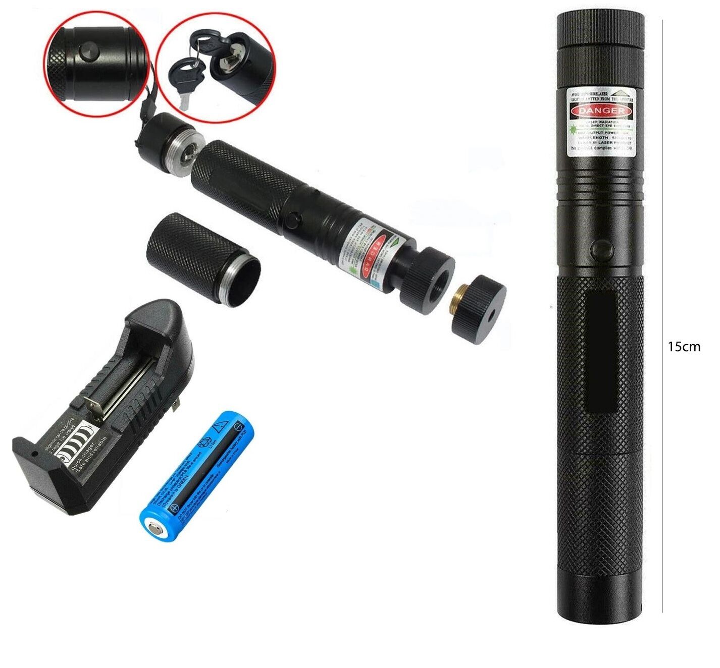 HS-237 Şarjlı Yeşil Lazer