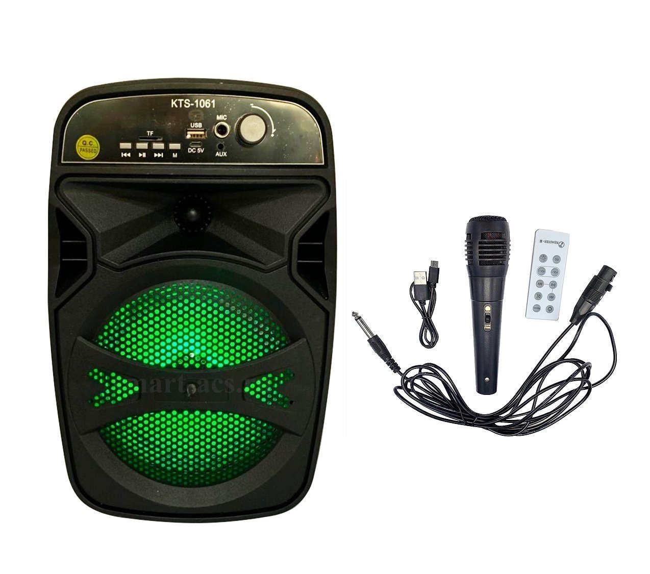 KTS-1061 Bluetoothlu Usb Kart Girişli Kumandalı Mikrofonlu Hoparlör