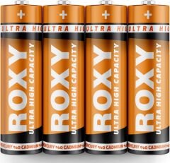 ROXY AA KALEM PİL 4 LÜ ÇİNKO – KARBON METAL KAPLAMA