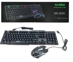 Sonia SN-3020 Işıklı Oyuncu Klavye Mouse Set
