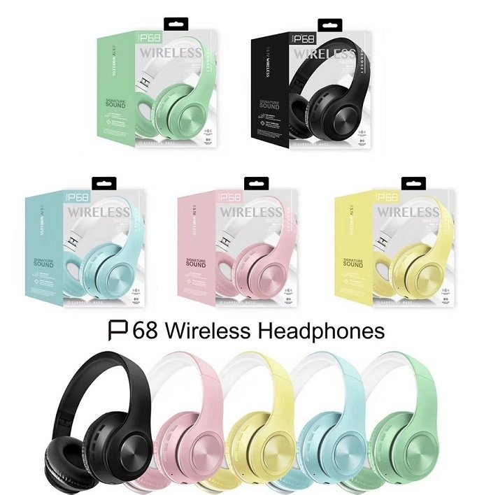 P-68 Kart Okuyuculu Şarjlı Bluetooth Kulaklık