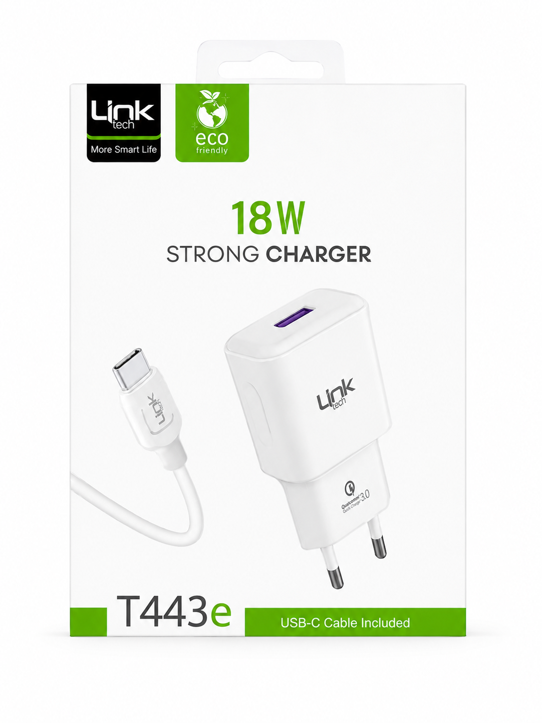 Linktech T-443 Strong Type-C USB 12W Şarj Aleti