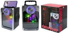 KTS-822S Led Işıklı Kumandalı Bluetooth Hoparlör Usb-Tf-Fm Radyo