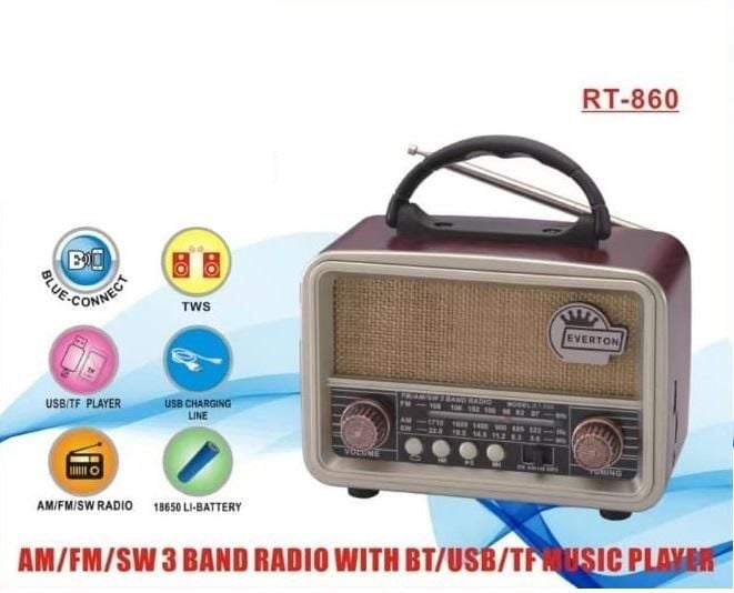 Everton RT-860 Bluetooth Usb/Sd/Aux/Fm Nostalji Radyo