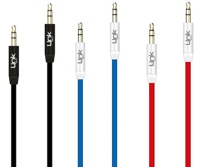 LinkTech A585 1m Silikon 3.5mm AUX Kablo