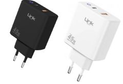 Linktech C215 45W USB 3.0 + Type-C Pd Şarj Adaptörü
