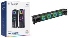 Mikado MD-S102 Siyah 2X3W Kablolu Ses Sistemi
