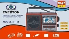 Everton RT-41BT Şarjlı ve Bluetoothlu Radyo MP3 Çalar