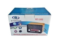 Everton RT-302 Usb Ve Kart Girişli Şarjlı Bluetoothlu Radyo